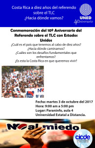 Programa de actividades conmemoración 10 aniversario referendo TLC2