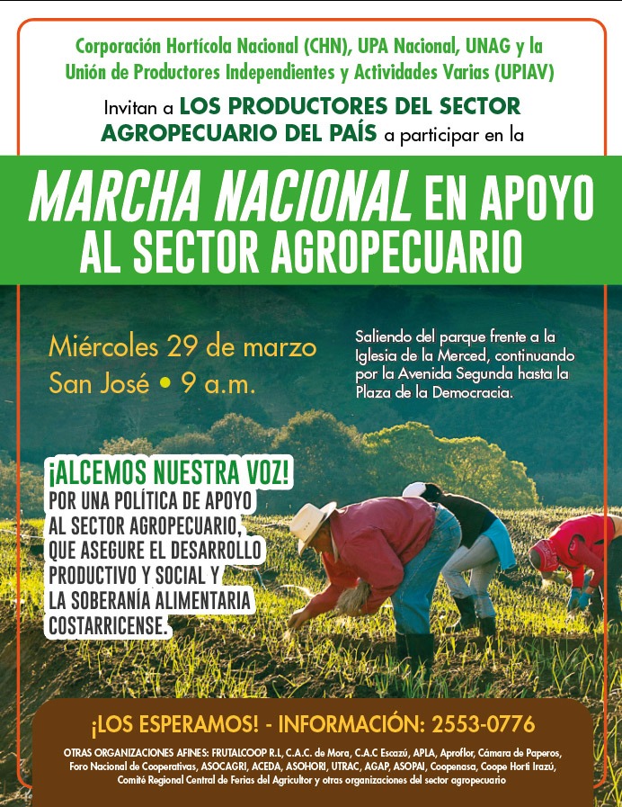 La Marcha en Apoyo al Sector Agropecuario, no debe ser una marcha más, sino  un movimiento por la transformación de la actividad agropecuaria -  SURCOSSURCOS